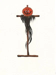 SCRAPBOOKING HALLOWEEN ALPHABET LETTER I 1.5X2 RYTA DOLLHOUSE AUTUMN Folk Art 🎃 - Picture 1 of 1