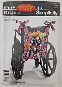Bolsa organizadora silla de ruedas para andador patrón Simplicity E2103 proyecto de costura 2103 H - Imagen 1 de 2
