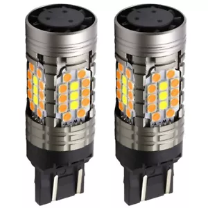 SYNETICUSA 7443 CANBUS LED Switchback Error Free Light Turn Signal DRL Bulbs - Bild 1 von 10