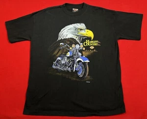 Vintage 90s Harley Davidson Bike Week Daytona Beach FL Tee Shirt Eagle Size L - Bild 1 von 8