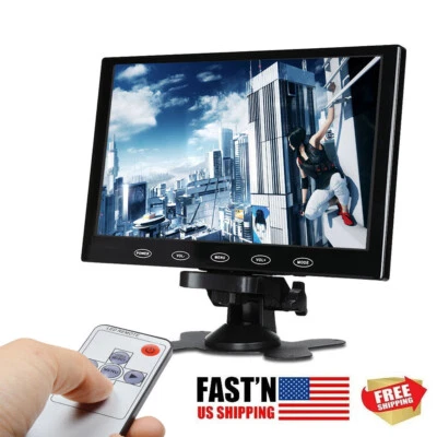 7"/9" CCTV Monitor PC Screen AV VGA HDMI 1080P Display for Raspberry Pi DSLR - Image 1 of 4
