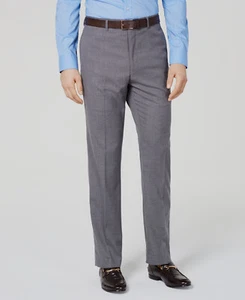 Vince Camuto Men's Gray lim-Fit Stretch Wrinkle-Resistant Suit Pants 34W 30L - Picture 1 of 2
