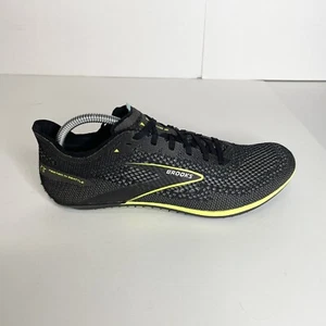 Brooks ELMN8 6 Unisex Running Shoes Men’s Size 9.5D Spikes Black 1000401D013 - Picture 1 of 13