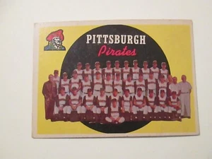 1959 Topps Baseball #526 Pittsburgh Pirates Teamkarte ex - Bild 1 von 1