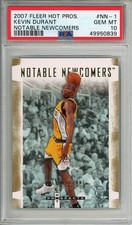 Kevin Durant 2007-08 Fleer Hot Prospects Notable Newcomers PSA 10 Rookie RC!