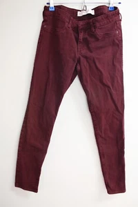 Abercrombie & Fitch Burgundy Skinny Jean Leggings Size 6 - Picture 1 of 7