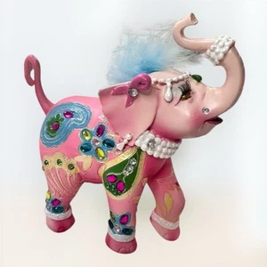 Margaret Le Van rosa Elefant Figur Zirkus Brustkrebs Bewusstsein - Bild 1 von 5