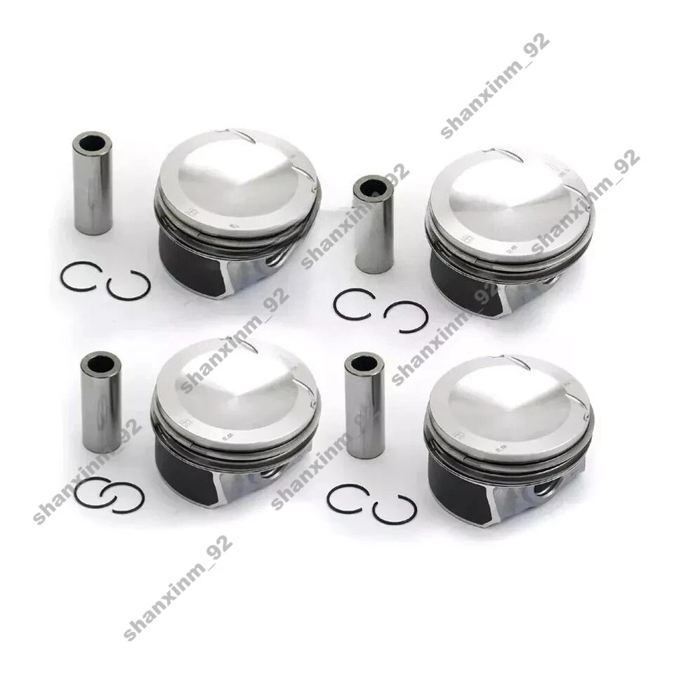 4x Pistons & Rings Φ82.51mm 21mm for 2.0TFSI Audi S3 TTS Quattro VW Golf R Seat Foto 1 de 3