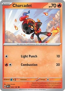 Charcadet Obsidian Flames Pokémon TCG 043/197 Regular Common ࿊ - Picture 1 of 1