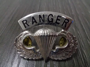 US Army Ranger Fallschirmjäger Fallschirm Abzeichen Sprungflügel Militär Flügel Pin - Bild 1 von 5