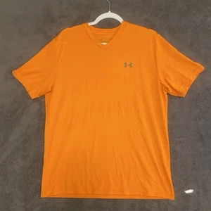 Under Armour Tech Tee Camicia Uomo Performance Grande Arancione Brillante HeatGear Sciolta - Foto 1 di 7