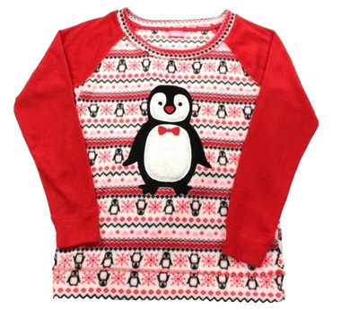 Share Jenni by Jennifer Moore Women's Penguin Red Fleece Pajama Top Size M - Image 1 of 4