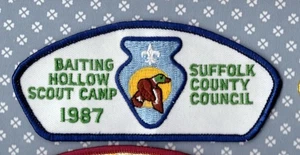 CSP Suffolk County Council -Mint-  Blu Bdr  Baiting Hollow Scout Camp 1987 - Picture 1 of 1
