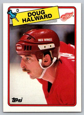 1988-89 Topps #113 Doug Halward Detroit Red Wings - Image 1 of 2