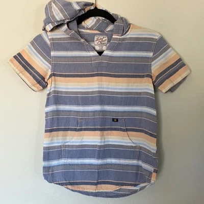 Lucky Brand boys striped cotton poncho shirt with hood (I have two) - Image 1 of 3