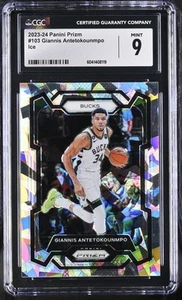 2023-24 Panini Prizm Giannis Antetokounmpo #103 Ice Basketball CGC 9 - Picture 1 of 2