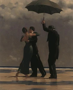 Jack Vettriano Dancer In Emerald Open Edition 14.5x16.75 - Picture 1 of 1