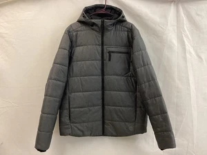 Chaqueta L.L.Bean Para Hombre Grande Gris Con Capucha Puffer Aislada Bolsillo Cremallera Completa 513783 - Imagen 1 de 16