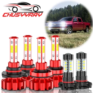 For Dodge Charger 2011 2012 2013 2014 6X LED Headlight Hi/Low + Fog Light Bulbs - Picture 1 of 14