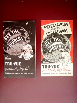 Tru Vue Stereoscopic Film Strip Catalogue Folders From The 1930's - Image 1 of 4