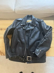 Schott Perfecto Size 42 Long Men's Leather Jacket Made In USA 42L - Picture 1 of 10
