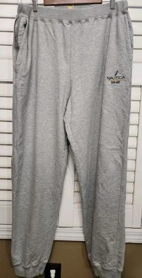 Nautica Sweatpants Men XL Gray Blue Crew Neck Sweater NS-83 Sailing VTG Y2K * - Image 1 of 4