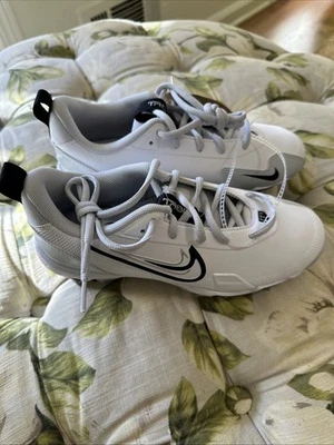 Nuevos botines de béisbol Nike Force Trout 9 Keystone blancos con cordones juveniles FB9731-102 Foto 1 de 4
