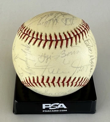 1975 New York Mets Signed Baseball Willie Mays Tom Seaver Autograph Auto PSA DNA - Image 1 of 4