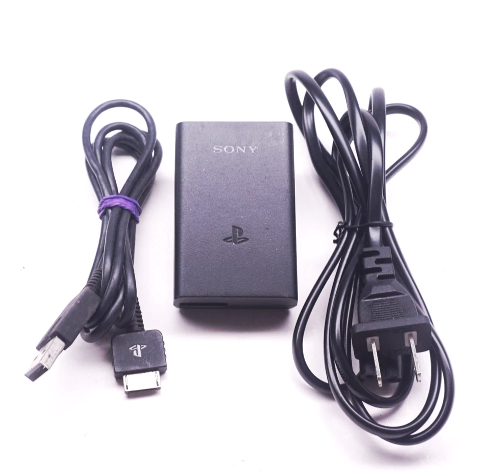 Cargador de pared Sony Playstation PS Vita 1000 OEM cable USB y adaptador de CA de ladrillo Foto 1 de 4