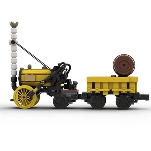 MOC-175933 Locomotiva a razzo Stephenson modello treno storico 364 pezzi - Foto 1 di 3