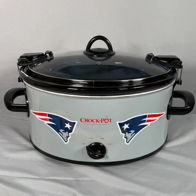 Crock Pot NFL PATRIOTS- 6 Qt (New in Box) Slow Cooker Crock Pot Superbowl Party - Image 1 of 4