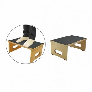Step Stool Wood with Non Slip Feet with 265lbs Capacity Folding Bed Step for - Picture 1 of 7