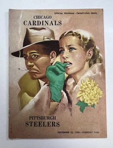 Chicago Cardinals vs Pittsburgh Steelers November 23, 195 Official Program MG34 - Picture 1 of 3
