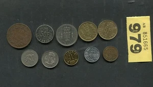 Set of 10 coins of Luxermbourg - Picture 1 of 2