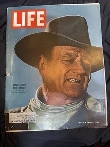 D2 LIFE Magazine May 7th 1965 John Wayne Cancer Bout Back In Action - Picture 1 of 1