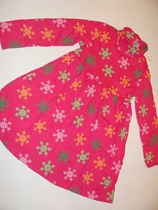 Gymboree Cheery All The Way Girl Girls Size 5 Pink Snowflake Dress NWT NEW - Picture 1 of 3