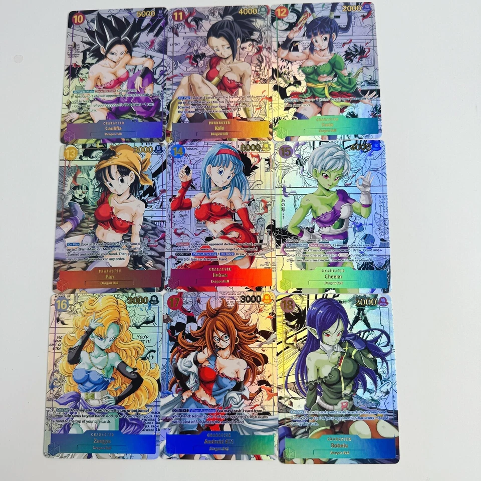 9×Dragon Ball Doujin Card Anime Series 1 Goddess Stroy Waifu Custom Holo Foil - Image 1 of 1