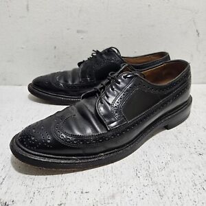 Allen Edmonds MacNeil Wingtip Oxford Mens 9 A Black Leather Longwing Brogue