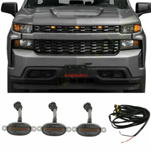 For Chevrolet Silverado 1500 2016-2021 Grille LED Light Raptor Style Grill Trim - Picture 1 of 5