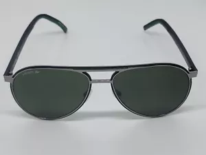 Lacoste Herren glänzend metallisch/grau/grün Pilotensonnenbrille - L193S 035 sexy 🙂 - Bild 1 von 24