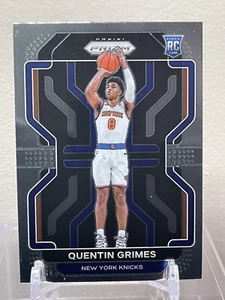 2021-22 Prizm Quentin Grimes Prizm Rookie Card #285 New York Knicks - Picture 1 of 2