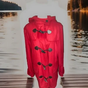 Barbour Damen Wolle-Kaschmir Dufflecoat Jacke 14 dick warm Pit2pit 22 Zoll sehr guter Zustand - Bild 1 von 15