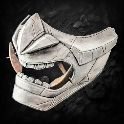 Cyberpunk Genji Oni Mask Cosplay Made-to-order Custom Japanese Ornate Display - Image 1 of 4