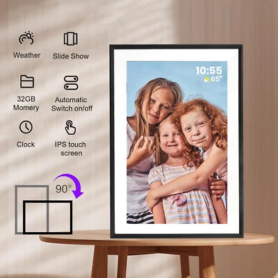 WiFi Digital Photo Frame HD IPS Digital Photo Frame 32GB Photo Videos Frame - Image 1 of 4