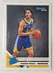 Carta NBA Donruss Rated Rookie Jordan Poole Golden State Warriors 2019-20 #226 - Foto 1 di 2
