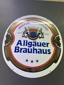 Großes Emailschild Allgäuer Brauhaus Kempten aus dem Lager von Boos & Hahn - Bild 1 von 8