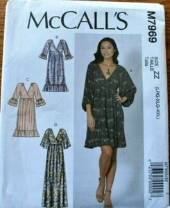 MCCALLS PATTERN 7969  DRESSES PULLOVER  MISSES SIZES LARGE XLARGE XXLARGE  NEW - Picture 1 of 2