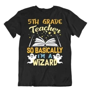 5 Th Grade Teacher T-SHIRT Leader Wizard TEE Special Present shirt - Picture 1 of 8