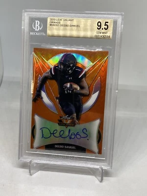 2019 Deebo Samuel Leaf  17/50 AUTO Rookie RC Autograph GEM MT BGS 9.5/10 - Image 1 of 3