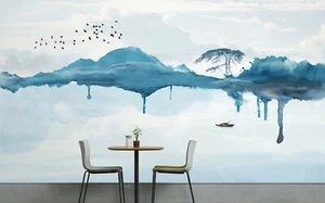 3D Tuschemalerei B669 Business Tapete Wandbild selbstklebend Handel Amy - Bild 1 von 11